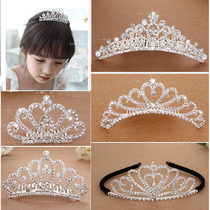 ~ Korean childrens hair accessories princess crown headdress stage performance Crown girl hair comb crown hair hoop baby hair