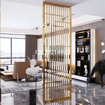 Customized sales office stainless steel screen in q-type partition hotel Rose metal grid hollow hollow modern living room screen