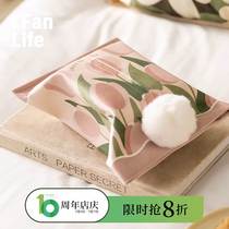 Fandian spring flower letter tissue paper towel set cloth creative paper box living room home high-end light luxury cute car decoration
