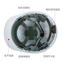 GRP Safety Helmet Site Breathable Building Head Cap Lead Supervision Helmet National Standard Safety Helmet Customised Imprint