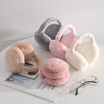 Earmuffs winter winter warm women cute all-inclusive Earmuffs Ear protection cover anti-freeze children Korean hamburger ears