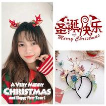 Headdress Christmas Hair Accessories Hair Bands Female Mori Super Fairy Headband Cute Elk HairPin HairPin HairPins Photo Dress Up Accessories