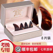 Guzheng Nails Professional Dunhuang Tortoiseshell Performance Grade Beginner Training Practising Children Adult Tape Shake Finger Arteguer