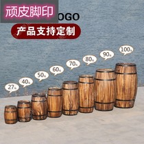 5 liters of oak solid wood wooden wine barrel White Wine Wine wine storage barrel household small wine barrel