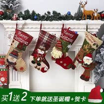Christmas Socks Gift Bags Big Numbers Seniors Apple Bags Candy Bags Children Hand Bags Kindergarten Small Gift Bags