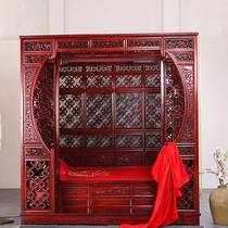 Qiangong babu bed solid wood step bed moon cave bed Chinese style Ming and Qing classical court bed rosewood double shelf bed