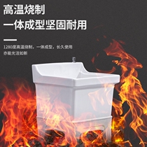 Washing mop pool floor basin movable ceramic floor bucket basin floor-to-floor household toilet balcony automatic water discharge