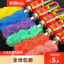 Color ribbon spray snow wedding color spray opening spray snowflake wedding supplies spray ribbon foam Ribbon Silk salute color spray