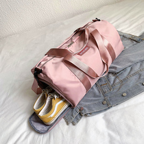 Swimming storage waterproof bag fitness girl shoulder Hand bag dry and wet separation net red bath large capacity Beach