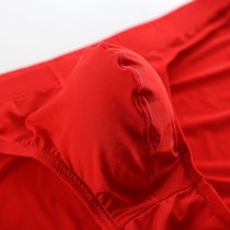 Mens Underwear Triangle Pants Sexy Ice Silk Speed Dry Middle Waist Pure Color Large Rugged Translucent Bottom Pants Youth Tide Men Pants