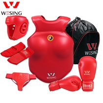 Sanda protective gear full set of professional combat training w six-piece adult boxing protective gear set