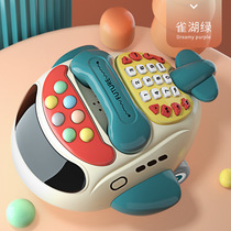 Baby boy toy simulation telephone seat machine male baby music multifunction puzzle early to teach 1-year-old 2 little girl