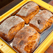 Still bread | Oil-soaked tomato cheese Chabata sugar-free natural yeast bread