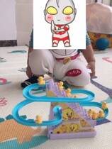 Douyin same little yellow duck automatic stair climbing toy piggy toy pig puzzle electric track toy boy girl gift