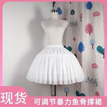 Skirt daily summer short childrens boneless wedding dress super large size thin anti-light jk long girl