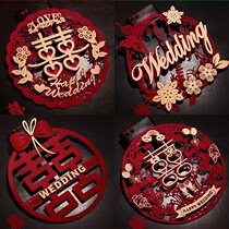 Marriage happy stickers door set wedding womens men decorate window grilles wedding room decoration door stickers wedding supplies