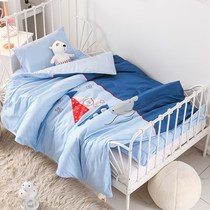 Kindergarten quilt three pieces of pure cotton packed with childrens multi-piece nap mattress six pieces of cotton bedding