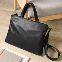 Mashalanti mens business briefcase computer bag horizontal Hand bag fashion Mens bag casual shoulder crossbody