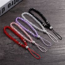 Mobile phone chain ornaments Korean version full of diamonds personality creative mobile phone lanyard pendant crystal mobile phone lanyard hand rope short female models