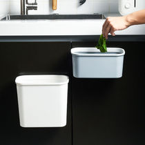 Traceless wall-mounted simple trash can household kitchen wall-mounted bathroom small trash can small plastic