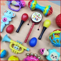 Visual chasing baby small catch training red red red newborn rattle hand hold Bell Bell sand hammer small toy baby ball player listen