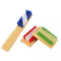 Natural bamboo shoe brush long handle stiff hair brush shoe wash shoe brush household multifunctional cleaning brush washing brush