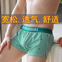 Mens underwear Male Aro pants big code Loose Pure Cotton Flat Corner Pants Breathable Comfort Four-corner Pants Trendy Personality Shorts