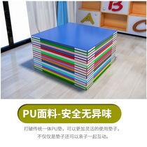 Kindergarten soft mat early education center soft pad soft bag childrens room Anti-drop pad baby thick crawling pad home