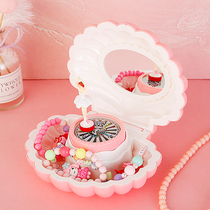 Colorful flash shell Music Box Music Box Music Box Creative Dance girl dressing box girl Childrens Day birthday gift