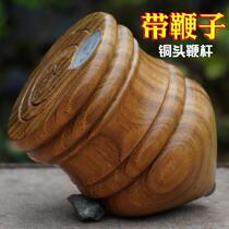 Old-fashioned wood top with whip children's solid wood competition special old people fitness post-90s nostalgic toy