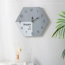 New creative minimalist modern light extravagant hanging clocks Home Decorative Bedroom Living Room Cute Ins Nordic Wall Clocks