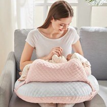 Feeding artifact liberate hands to protect the waist and hug the newborn baby anti-spit milk moon supplies lazy people lying on the bed chair