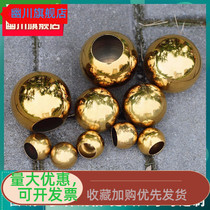 Stainless steel punching ball water rising ball 201 double hole ball hollow hole ball Yuan ball round tube decorative hole ball