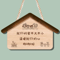 Entry door decoration creative inspirational family warm room bedroom decoration doorplate listing out tips pendant