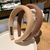 South Korea Dongdaemun fashion jewelry Super fairy milk tea color retro literature and art fan wide side Japanese and Korean students dance hair accessories