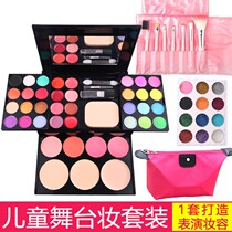 Set girl children cosmetics Barbie doll toy non-toxic student makeup box Princess performance lipstick eye shadow
