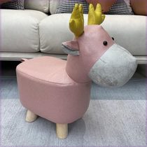 Bench furniture small elk adorable stool size has beautiful comfortable and soft technology cloth 5