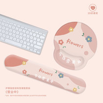 Mouse pad wrist pad in business mouse pad girls keyboard hand support silicone girls cute original spoof ass 3D chest comfort palm support small wrist pad memory cotton hand pillow