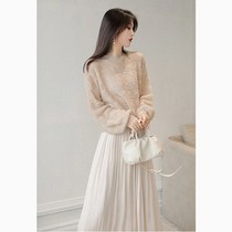 Early Autumn New temperament Womens Light luxury two-piece dress French retro small fragrant style dress