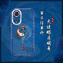 Zifeiyu is suitable for Huawei Glory 60pro mobile phone case transparent tai chi 50SE yin and yang fish honor50pro national tide Chinese wind photo frame silicone straight edge lens all-inclusive thin anti-fall protective cover