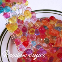 Rainbow sugar wood slime color mud plasticine crystal mud sparkling glue children ins net red mud