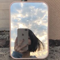 (Buy one send 5) folded makeup mirror Nordic pink adorable mesh red bathroom mirror foldable ins wind small mirror