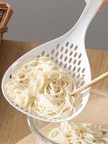 Large household colander temperature-resistant multifunctional water filter spoon Kitchen dumplings vegetable plastic drain spoon