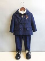 One year old dress male treasure foreign style British style baby year banquet catwalk Prince child suit boy performance costume