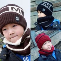 Children hat autumn winter cold-proof and warm 7 to 15 year old scarf suit wool-cap garnter child wind-proof hat