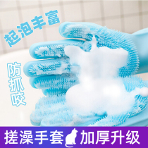 Gloves for dogs with brushes