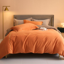 Fu Anna four-piece cotton cotton autumn and winter thickened abrasive quilt cover sheets light luxury bedding