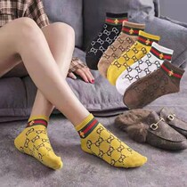 European Station Guchi Images Spring Summer New Socks Children Han Edition Small Bee Trend In the Silo Socks Cc Letter Twin G