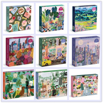 Galison Import Jigsaw Puzzle 2022 New Spring Day Street City Light Oil Painting Mountain 1000 pieces 500 pieces