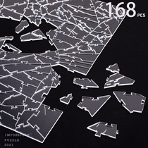 1000 slices of transparent acrylic crushed glass irregular jigsaw puzzle high difficulty to burn a hell of a dozen puzzle declassification